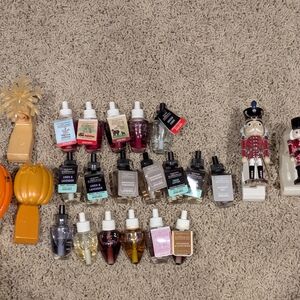 Assorted Fragrance Plug-Ins and Nutcracker Decor